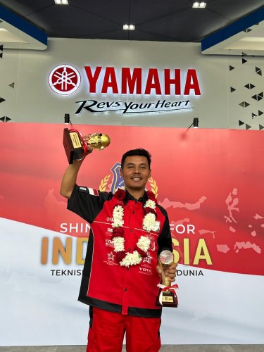 Yamaha, Yamaha Indonesia Apresiasi Langsung Teknisi yang Jadi Juara Dunia WTGP