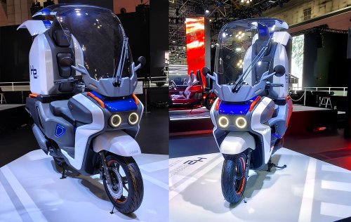Toyota, Yamaha, Ini Dia Skutik Hasil Kolaborasi Toyota dan Yamaha, Buat Angkut Barang