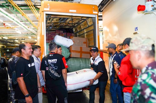 Ducati, Jalur Turing Kena Banjir Bandang, Komunitas Ducati Gandeng TNI AL Kirim Bantuan ke Sumatera