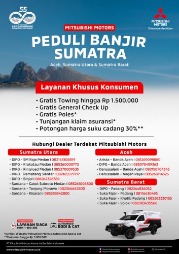 MMKSI Hadirkan Aksi Nyata Untuk Masyarakat Terdampak Banjir Bandang di Sumatra