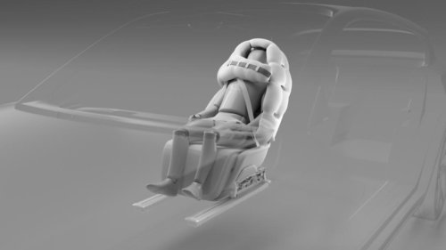 Diklaim Jadi yang Pertama, Huawei Luxeed V9 Pakai Airbag Helm di Mobilnya