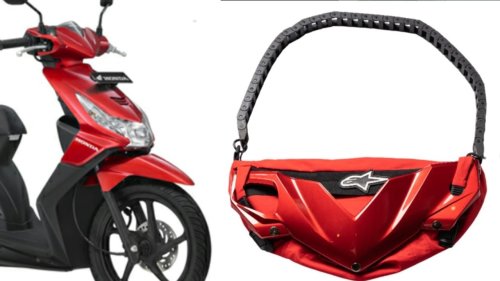 Honda, Kreatif Banget, Butik Ini Sulap Batok Honda BeAT Jadi Tas Kece Buat Perempuan
