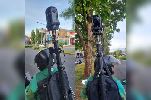 Tenang Bukan Intel, Ada Abang Ojol Grab Gendong Kamera Besar Untuk Tujuan Ini