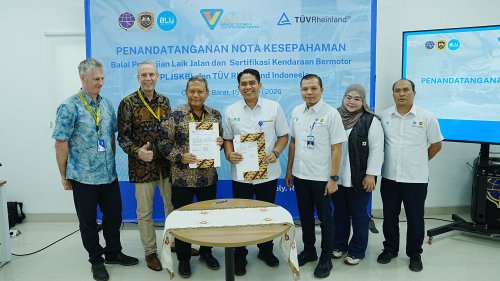 TÜV Rheinland Gandeng BPLJSKB, Standar Uji Kendaraan Indonesia Dibuat Naik Kelas