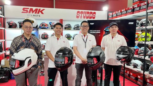 SMK dan STUDDS Luncurkan Helm Baru di IIMS 2026, Ini Harganya