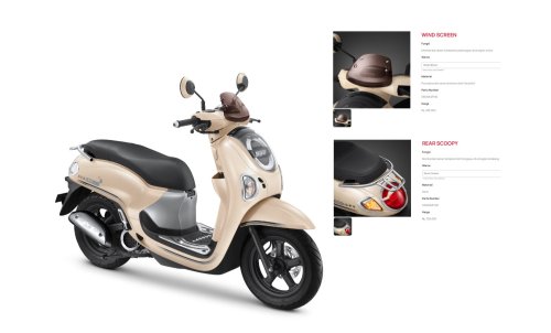 Honda, Pas Buat Cewek, Pengin Honda Scoopy Makin Unyu? Cukup Pasang Aksesori Resmi Ini