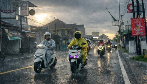 Bahaya Naik Dua Kali Lipat, Ahli Safety Wajibkan Hal Ini saat Terpaksa Motoran Terjang Hujan Deras