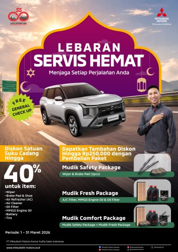 Mitsubishi, Persiapan Pulang Kampung, Mitsubishi Gelar Promo Servis Lebaran Campaign 2026