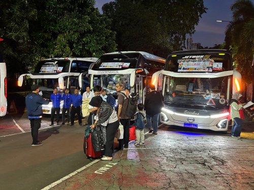 Honda, Mudik Balik Bareng Honda 2026 Resmi Diberangkatkan, 60 Bus Angkut Ribuan Pemudik