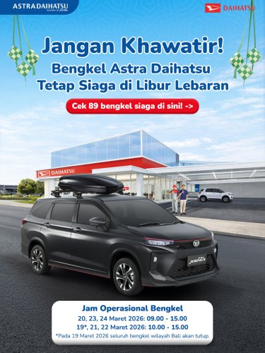 Daftar Posko dan Bengkel Siaga Daihatsu Saat Mudik Lebaran 2026