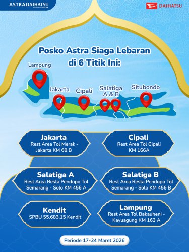 Daihatsu | Astra Daihatsu Sebar 89 Bengkel Siaga dari Sumatera hingga Papua