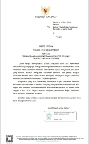 Terobosan Dedi Mulyadi Nular, Kebijakan Perpanjang STNK Tanpa KTP Pemilik Berlaku di Seluruh Indonesia