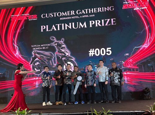 Perkuat Jaringan di Jawa Timur, Brand Aki Faster dan Solite Gelar Customer Gathering