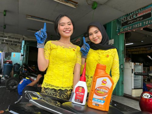 Peringati Hari Kartini, TOP 1 Bikin Program Servis dan Ganti Oli Gratis Untuk Ojol Perempuan
