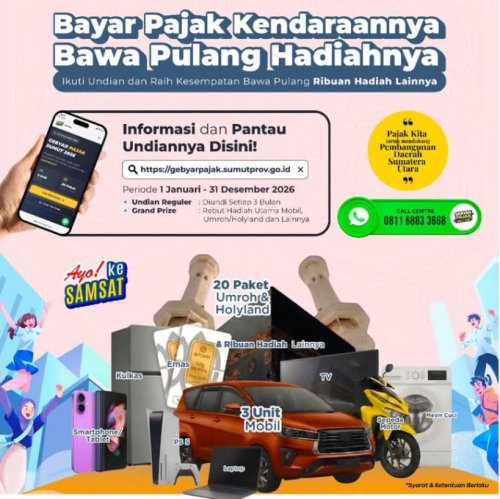 Info Buat Warga di Provinsi Ini, Bayar Pajak Kendaraan Berhadiah Kijang Innova Reborn Sampai Umrah