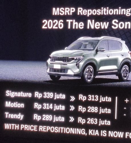 Buntut Repositioning Harga, KIA Sonet dan Carens Kini Lebih Murah