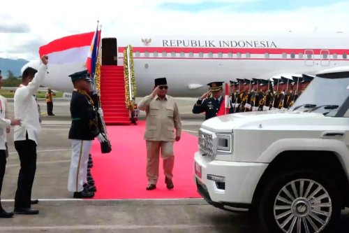 Prabowo, Maung MV3 Garuda Limousine ke Luar Negeri, Dibawa Prabowo Hadiri KTT Ke-48 ASEAN di Filipina