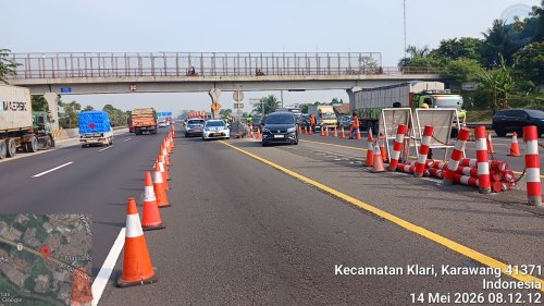 Libur Panjang Pengguna Mobil Jangan Sampai Kejebak, Contraflow KM 55-65 Tol Japek Diberlakukan