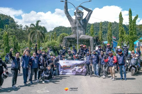 Repsol Ride Story Sambangi Sulsel, 50 Bikers Diajak Turing Sambil Nikmati Alam