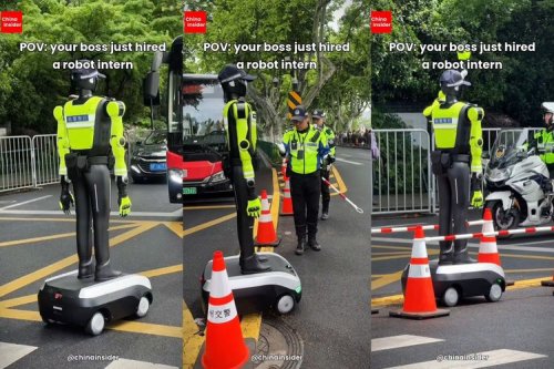 China Turunkan Robot Polantas ke Jalan, Bisa Atur Lalu Lintas dan Tegur Pelanggar