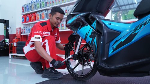 Bukan Bright Store Saja, SPBU Pertamina Ini Sekarang Punya Bengkel Enduro Service
