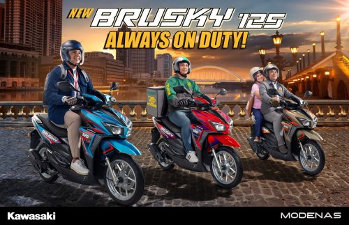 Harga New Bursky 125 yang Digadang-gadang Produk Kawasaki Terbaru