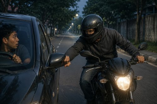 Jangan Langsung Kepancing, Ini Tips Hindari Jebakan Begal Modus Senggol Spion