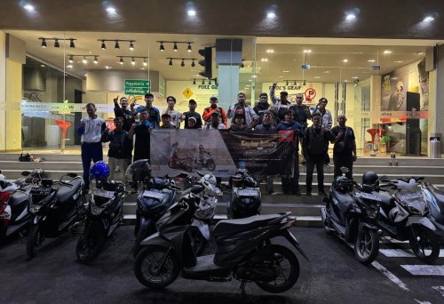 Astra Motor Yogyakarta Undang Komunitas Honda BeAT Night Riding Keliling Kota, Intip Keseruannya