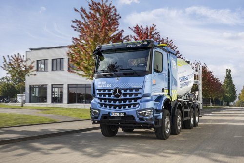 Mercedes, Mercedes eArocs 400: Elektro-Baustellen-Lkw startet Verkauf