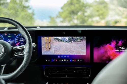 Neue offizielle Bilder des neuen elektrischen GLB