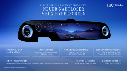 Die vollelektrische C-Klasse EQ von Mercedes-Benz