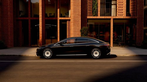 Mercedes, Mercedes EQS mit 800-Volt lädt mit 175 kW an 400-Volt-Säulen