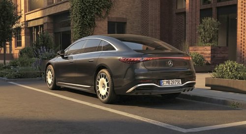 Mercedes, Mercedes EQS mit 800-Volt lädt mit 175 kW an 400-Volt-Säulen