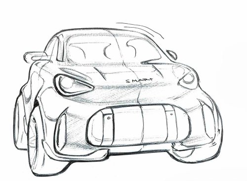 smart Concept #2: Erste Design-Zeichnungen des fortwo Nachfolgers