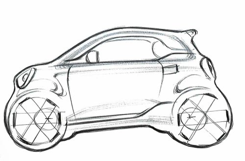smart Concept #2: Erste Design-Zeichnungen des fortwo Nachfolgers