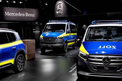 Mercedes-Benz, Von der E-Streife bis zum Drohnen-Van: Mercedes-Benz zeigt sein Behörden-Portfolio