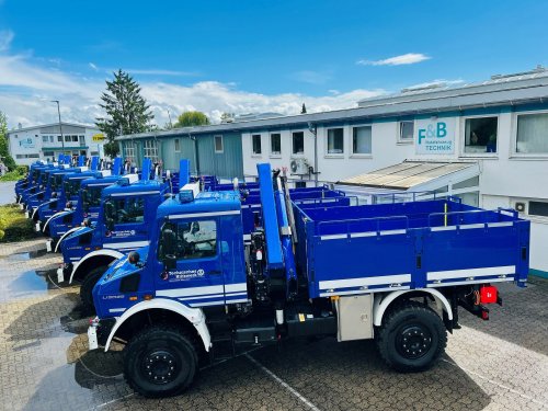 THW erhält 66 neue Unimog für den Zivilschutz