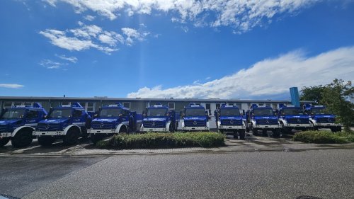THW erhält 66 neue Unimog für den Zivilschutz