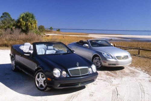 View Photos of the 2001 Lexus SC430 vs. Mercedes-Benz CLK430 Comparison Test