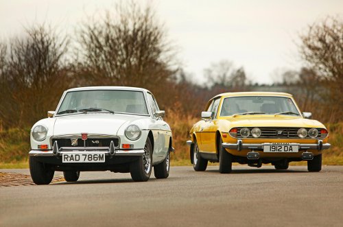 Battle of the brands: MGB GT V8 vs Triumph Stag