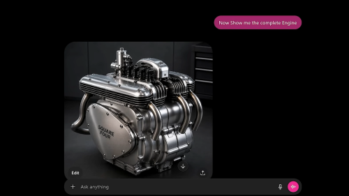 This Screaming 'Square Four' Engine Was Built Using AI And Scrap Metal