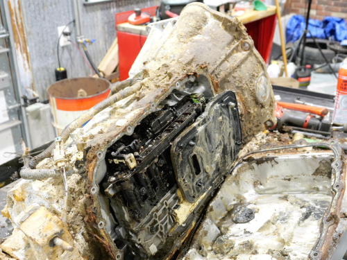A Camaro Sat In A River For Four Years, Then Its Transmission Came Apart