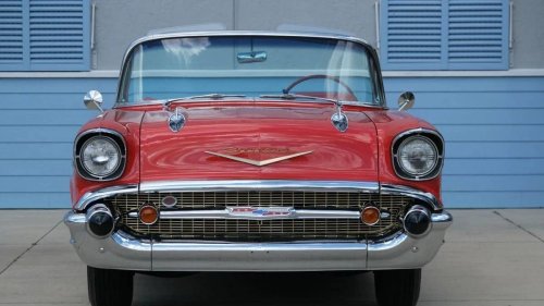 1957 Chevrolet Bel Air In Period Matador Red With 283 CI V8 For Sale