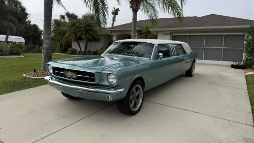 Someone Turned A 1966 Ford Mustang Into A 21-Foot Limousine