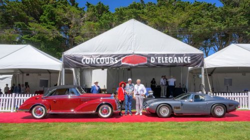 A Mercedes and a Bizzarini Drive into a Concours... Both Win!