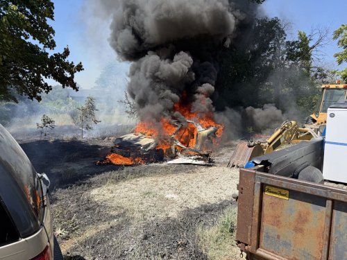 Classic Chevrolet Camaro Explodes Into Flames After Backfire — Fireball Sends Black Smoke Over Highway