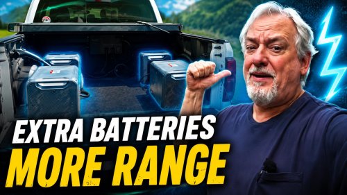 This YouTuber Put Extra Batteries In His F-150 Lightning’s Bed To Boost Range