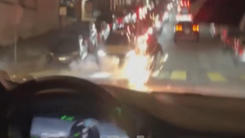 Waymo Runs Over Illegal Firework, Causing Chaos in San Francisco Street