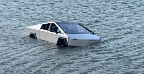 Texas Driver Arrested After Driving Tesla Cybertruck Into Lake to Test 