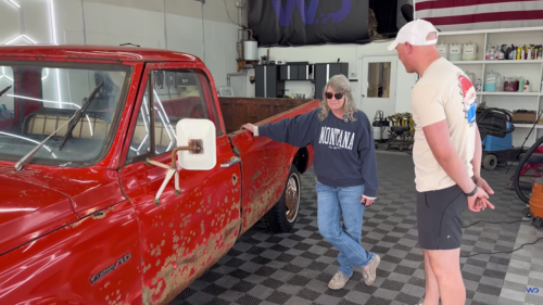 Woman Thought They Were Stealing Her C10 Truck... Instead She Got A Surprise